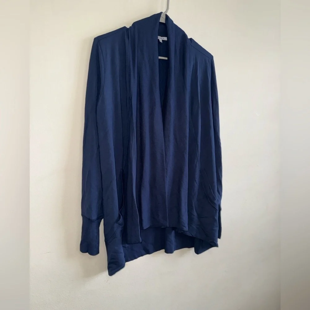 Quince French Terry Modal Cardigan in Navy $89 Size S - Picture 8 of 12